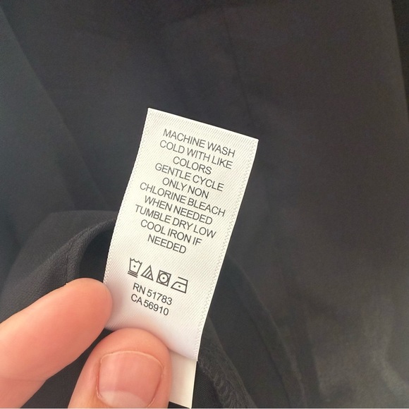 NWT Maurice’s Black Blouse women’s Size L ruffle neckline tie back - Picture 8 of 11